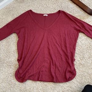 red waffle top